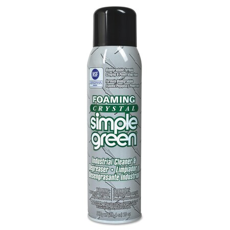 Simple Green Foam 20 oz. Crystal Industrial Cleaner and Degreaser, Aerosol Can 0610001219010